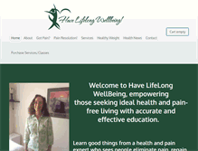 Tablet Screenshot of havelifelongwellbeing.com